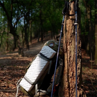 Custom Logo Insulated Sleeping Pad, Egg Crate Camping Pad Untuk Backpacking