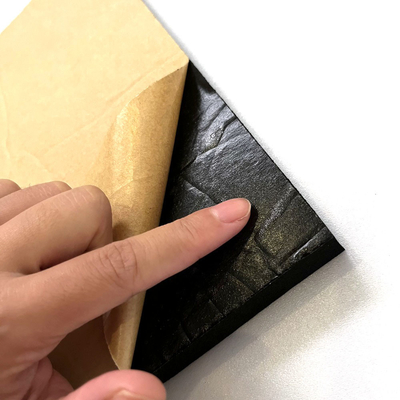 Hitam Self Adhesive EPDM Seluler Karet Lembar Aluminium Foil Lemak Single-sided busa