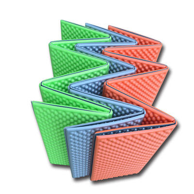 Sel tertutup Double Foam Sleeping Pad Wide Egg Crate Moisture Proof Camping Mat
