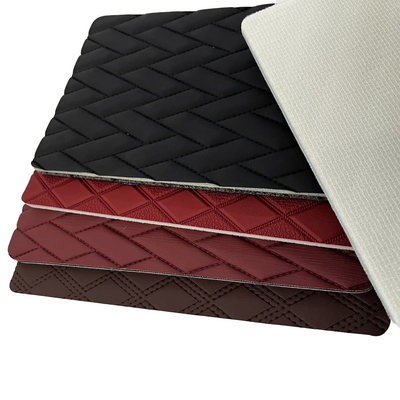 Kulit Pvc Bordir Berlapis Dengan Backing Busa Xpe Untuk Pembuatan Sofa