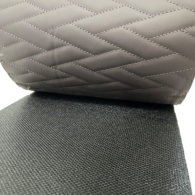 Kulit Pvc Bordir Berlapis Dengan Backing Busa Xpe Untuk Pembuatan Sofa