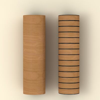 Panel Kisi-kisi Butir Kayu Fleksibel Perekat Diri Untuk Dekorasi Tempat Umum Kecil