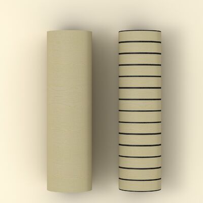 Wallpaper Papan Kisi-kisi Slat Lembut IXPE Tahan Noda Untuk Dekorasi Gedung Kantor