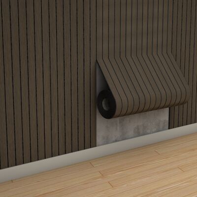 Wallpaper Panel Dinding Kayu Fleksibel Perlindungan PVC Tahan Api Untuk Dekorasi Rumah