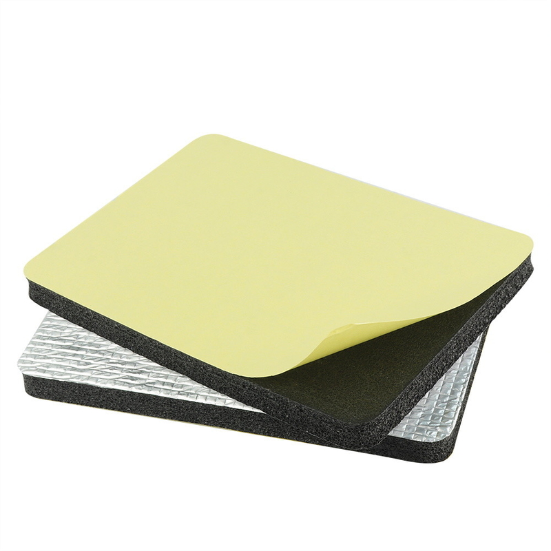 Self Adhesive XPE HVAC Insulation Foam Laminated Silver Aluminium Foil Untuk Saluran