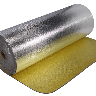 Waterproof XPE Foam Roll Doube Sided Aluminium Foil Lantai Wall Insulation Material