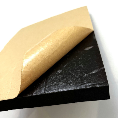 Custom NBR PVC Foam sheet Aluminium Foil Sticky Single Side Insulation Rubber