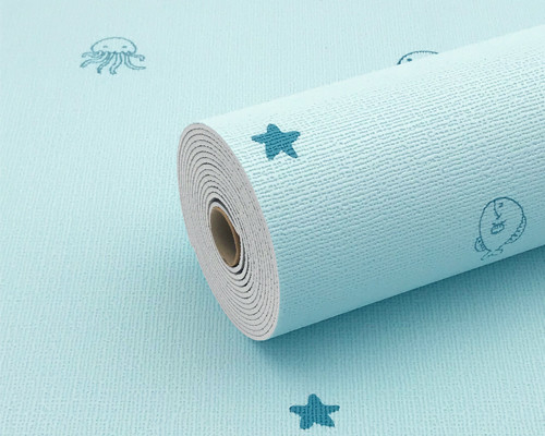 Anak-anak Seri Antibakteri Elastis 3D Wallpaper busa Berbagai Warna Untuk Rumah Sakit